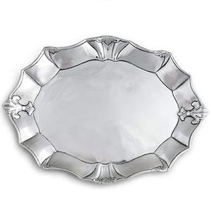 Plateaux en aluminium argenté poli moulé à la main, plateau de service de collations, plateaux décoratifs de Table à manger pour la cuisine - Product Image 6