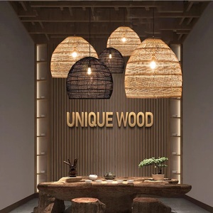 100% abat-jour en rotin à Double niveau décoratif écologique fait à la main personnalisé marque privée Vgreenart supports de stockage supports - Product Image 3