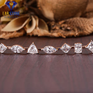 18K <b>Rose</b> <b>Gold</b> Classic Style Diamond Bracelet 21.3 CT Mixed Shape Cut IGI Certified CVD/HPHT for Wedding Engagement or Parties - Product Image 4