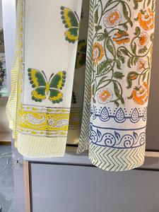 Lightweight Eco-Friendly Floral Cotton Scarf Traditional <b>Indian</b> Design Hand Block Printed <b>Shawl</b> - Product Image 3