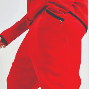 Chándal Informal para Hombre, Grueso, 100% Algodón, con Capucha, Cremallera Completa, Cintura Elástica, Transpirable, con Bolsillos Laterales, Peso de la Tela 300g - Product Image 2