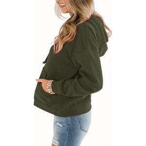 Nueva llegada 2025 Venta caliente cómodo estampado de las mujeres Sudadera con capucha de moda de las mujeres Slim Fit sudaderas con capucha de las mujeres - Product Image 5