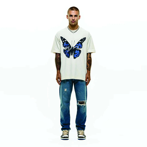 Camisetas de Manga Corta para Hombre, Estilo Extendido, Fabricante de Camisetas Básicas de Algodón para la Temporada de Verano - Product Image 1
