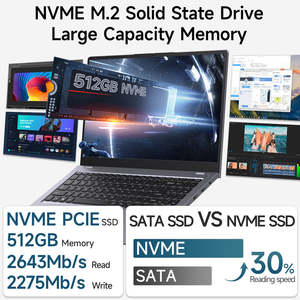 Ordinateur portable PC AMD Ryzen 9 7-155H 32 Go DDR5 1 To NVMe 15,6 pouces USB4.0 pour les jeux et les affaires 144 Hz prise US - Product Image 3