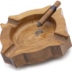 Handmade New Square Wooden Smokeless <b>Ashtray</b> Custom Shape Size in Wood and Brass for Home Office or <b>Car</b> - Product Image 3