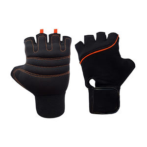 Nouveauté Gants de musculation en néoprène pour l'extérieur Antidérapants Sangle de poignet réglable Demi-doigts Unisexe - Product Image 1