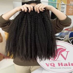 วิกผมเรมี่สำหรับต่อผม100% วิกผมตรงแบบม้วนและด้านหน้ายังไม่ได้แปรรูปและไม่เสียหายสำหรับผู้หญิง - Product Image 5