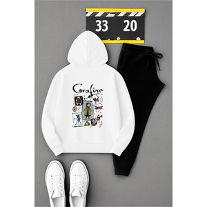 Felpa Oversize con stampa Coraline Unisex con cappuccio e felpe comode per uomo e donna - Product Image 5