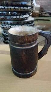 แก้วเบียร์ทำจากไม้คลาสสิกคุณภาพระดับพรีเมียมของ100%-ทนทานและเป็นมิตรกับสิ่งแวดล้อมสำหรับไวน์และเบียร์ - Product Image 2