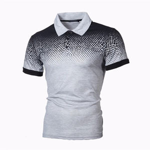 Polos deportivos informales para hombre con logotipo bordado, patrón sólido de lona para Polo, camiseta, Top para el hogar - Product Image 3