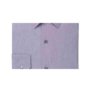 Camicia da Uomo Alfani Viola con Colletto, Vestibilità Slim, in Popeline, Collo alla Coreana, Antipiega, Casual, Taglie 3XL 4XL 5XL 6XL per l'Autunno - Product Image 3