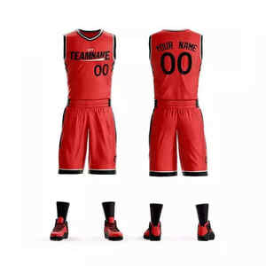 Service OEM ODM de tissu d'anti-odeur de logo personnalisé d'usure de basket-ball d'équipe toutes les tailles disponibles - Product Image 6