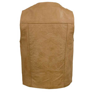 Chaleco de moto de cuero para hombre de alta calidad Tasa de venta completa Buen material Chaleco de moto - Product Image 3