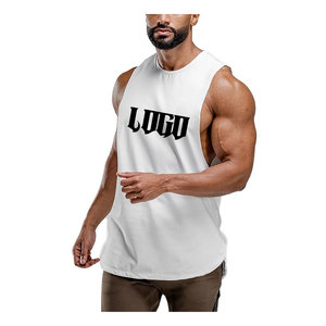 OEM Custom Men Tank Top Gym Workout Clothing Quick Dry Activewear Fitness Sleeveless Slim Fit <b>Bodybuilding</b> Cotton <b>Vest</b> Fashion - Product Image 2