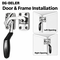 Loquet à poignée de compression en acier inoxydable SUS304 SK1-501L/R, serrure de porte réglable pour chambre d'essai, four, armoire