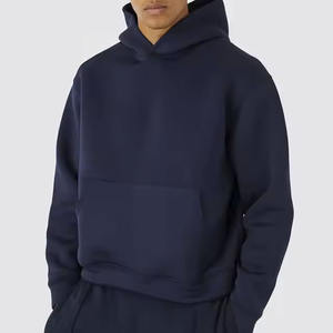 Sudaderas con capucha personalizadas para hombres 100% algodón Oversize Drop Shoulder Hoodies Streetwear con capucha Heavy Weight Zip Hoodie para hombres - Product Image 5