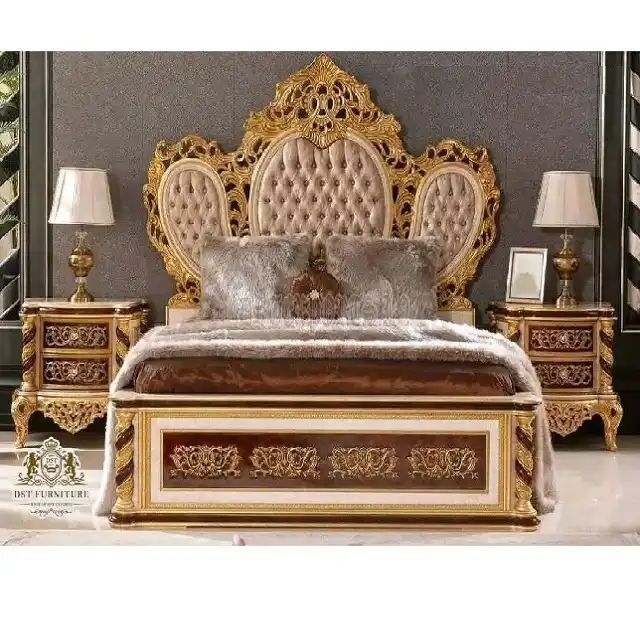 Wooden Crafted Luxury Master Bedroom Furniture - DST Home Furniture  Manufacturer Exporter