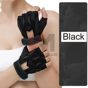Breathable Anti-Slip Half <b>Finger</b> Weight Lifting Gloves Men Women Workout Fitness Training Gym Gloves with Wrist <b>Support</b> - Product Image 4