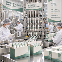 Poudre de boisson probiotique de qualité supérieure, en promotion, de qualité alimentaire, pour le système immunitaire et la flore intestinale