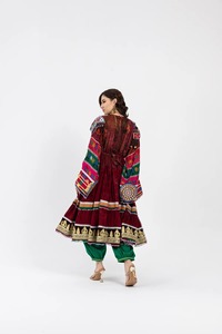 2025 Banjara Tribal ethnique Vintage Kutchi robe superbe qualité ODM afghan Pakistan traditionnel multicolore dentelle décorée robe - Product Image 5