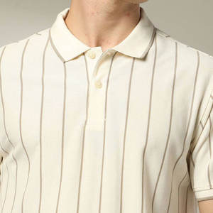 Manches courtes pour hommes pour polos Col rabattu contrasté Nouveau motif solide respirant tricoté Confortable pour polos pour - Product Image 5