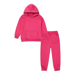 Pullover <b>Hoodie</b> Kids Tracksuits Boys Customised High Quality Cotton Polyester Sweat Suits Tracksuits - Product Image 1