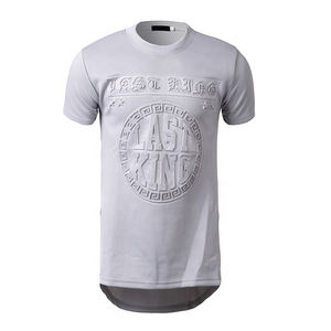 Top Trending Hombres Calidad Premium Impresión personalizada Sublimación Pullover Camiseta Transpirable 100% Algodón Peinado Tela - Product Image 4