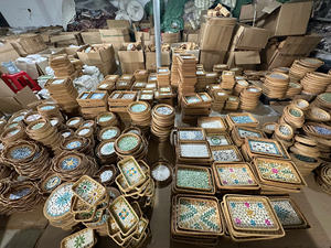 premium <b>rattan</b> <b>placemat</b> mother of pearl inlay unique round handcrafted rustic vintage insulated coffee cup mat - Product Image 5