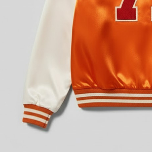 Factory Manufacturing <b>Lightweight</b> And Comfortable <b>Men</b> Satin <b>Jacket</b> Custom Chenille Embroidered Man Varsity Satin <b>Jacket</b> - Product Image 5