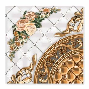 396x396mm mới galicha <span class=keywords><strong>in</strong></span> ấn Ấn Độ gốm gạch lát sàn trong bóng kết thúc gạch trong SP_Green-30702 Nâu Thảm nhìn sàn - Product Image 1