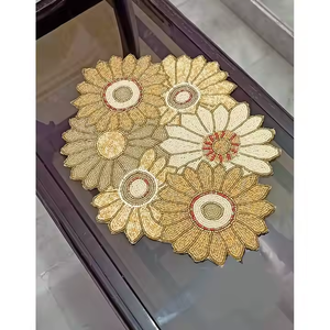 2025 plus récent Design Unique moderne perlé coureur brodé Paisley chemin de Table rectangulaire en forme de napperon pour les mariages hôtels - Product Image 1