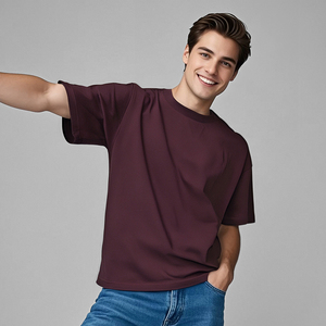 T-shirt pour homme tendance très demandé, couleurs unies, haute qualité, manches courtes, col rond, streetwear décontracté d'été - Product Image 3