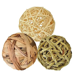 Boules de rotin de Noël rustiques faites avec du matériel biodégradable de vigne pour la décoration d'arbre et de chambre - Product Image 2