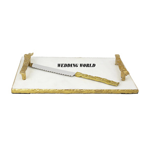 Planche à découper en marbre de luxe de qualité supérieure bloc à découper fait à la main planche à fromage de concepteur de taille personnalisée - Product Image 5