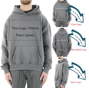 Sudadera con Capucha Oversize para Hombre, Estilo Drop Shoulder, Ecológica, 100% Algodón Felpa, Ropa Urbana de Invierno - Product Image 5