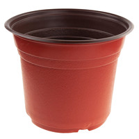 Pot à semis rond biodégradable P24 7L avec rebord 24x19CM, pot de fleurs pour pépinière en plastique PP, en mars