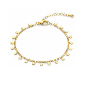 NOVAMART Fine Fine <b>Silver</b> <b>Charm</b> Heart <b>Bracelet</b> for Couples-Gold Plated Wholesale Export - Product Image 3