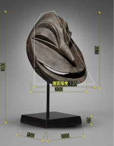 Casa de aluminio con diseño de Cara Humana, pieza decorativa para decoración del hogar - Product Image 1