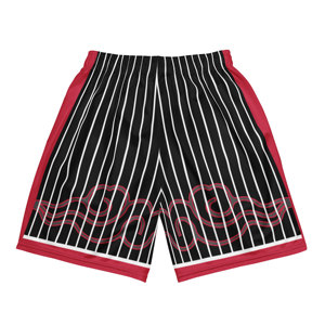 Pantalones cortos de baloncesto para hombre de poliéster 100% con diseño OEM al por mayor, transpirables, de secado rápido, sublimados con logotipo personalizado de talla grande - Product Image 2