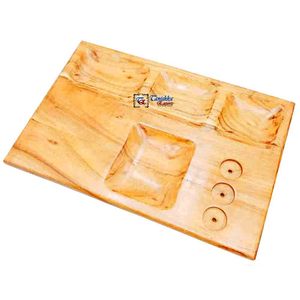 Planche à fromage en bois et marbre créative de haute qualité en forme de rectangle planche à découper avec logo personnalisé article de planche à découper durable - Product Image 1