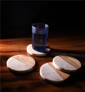 Amazing Designer Wood <b>Marble</b> <b>Coaster</b>-Custom Sizes Handmade Custom Logo Square Shape Eco-Friendly Country Style 10mm Thick for - Product Image 3