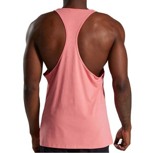 High Street Men's Fitness <b>Tank</b> <b>Tops</b> Cotton Breathable High Quality Custom Logo New Design Low MOQ Screen Print Casual Knitted - Product Image 3