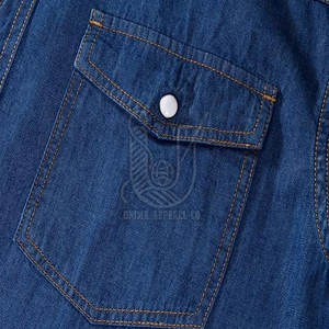 Camisa de Mezclilla Casual para Hombre, de Alta Calidad, al Mejor Precio, Corte Ajustado, 100% Algodón, Transpirable, Color Personalizado - Product Image 4