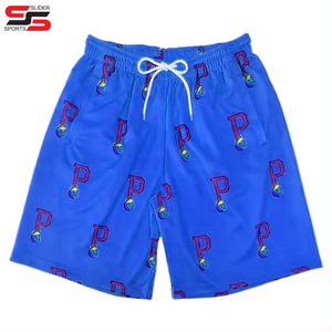 Vente en gros de shorts de baseball athlétiques personnalisés pas chers en jersey maille respirant pour hommes - Product Image 6