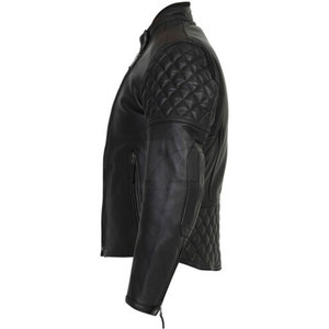2025 venta al por mayor chaqueta de moto de alta calidad personalizada moda elegante hombres chaqueta de moto de carreras de cuero genuino - Product Image 4