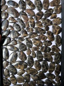 Cabujón verde de piedras preciosas sueltas de jaspe Cobra negro Natural de alta calidad para la fabricación de joyas, precio al por mayor del proveedor de la India - Product Image 2