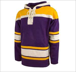 Meilleurs sweats à capuche de hockey sur glace par sublimation, sweats à capuche personnalisés en dentelle, vêtements de sport, logo personnalisé, design imperméable et respirant, 100% polyester - Product Image 4