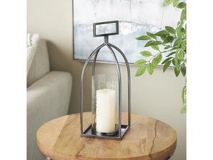 Bougeoir en métal géométrique moderne pour un design d'intérieur tendance Bougeoir en métal pour un décor intemporel et élégant - Product Image 4