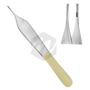 Fórceps quirúrgicos Premium 7x7 dientes 4 3/4 "puntas de carburo de tungsteno de agarre lateral instrumentos médicos mayoristas fabricante quirúrgico - Product Image 1