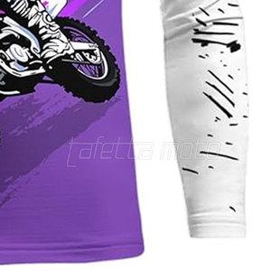 Diseño de manga larga de alta calidad disponible en pedido a granel Camiseta de motocross de poliéster hecha en Pakistán - Product Image 5